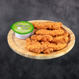 Chicken fingers 200 gr + yogurt sauce