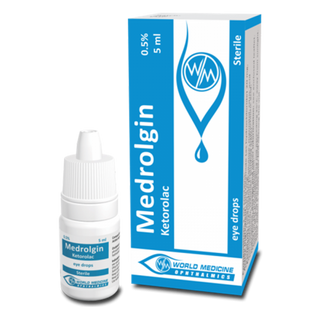 მედროლგინი წვეთები თვალის 0.5% 5მლ ფლაკონი #1 0 Medrolgin eye drops 0.5% 5ml #1