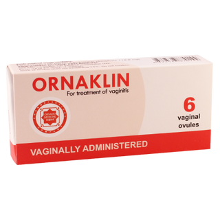 ორნაკლინი სანთელი ვაგინალური 100მგ #6 0 Ornaklin supp vagin #6
