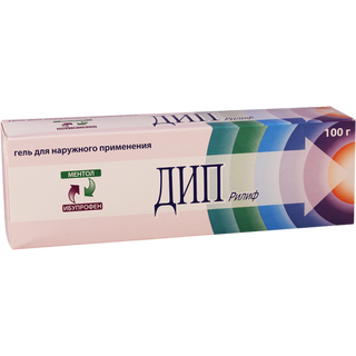 დიპ რილიფი გელი 50მგ+30მგ 100გრ ტუბი #1 0 Deep Relif gel 100g #1