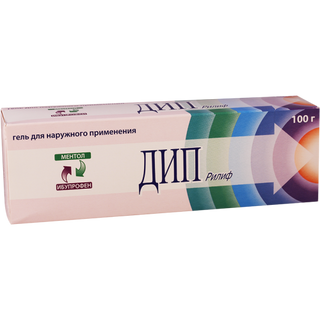 დიპ რილიფი გელი 50მგ+30მგ 100გრ ტუბი #1 0 Deep Relif gel 100g #1