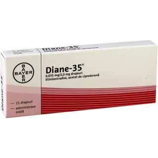 დიანე-35 დრაჟე 0.035მგ+2მგ #21 0 Diane 35 dr #21