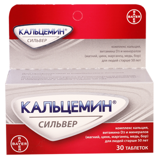 კალცემინი სილვერი ტაბლეტი #30 0 Calcemin silver tab #30