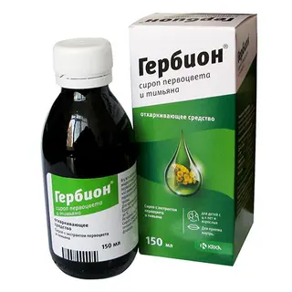 ჰერბიონი ფურისულა+ბეგქონდარა სიროფი 150მლ ფლაკონი #1 0 Gerbion syrup primulae 150ml
