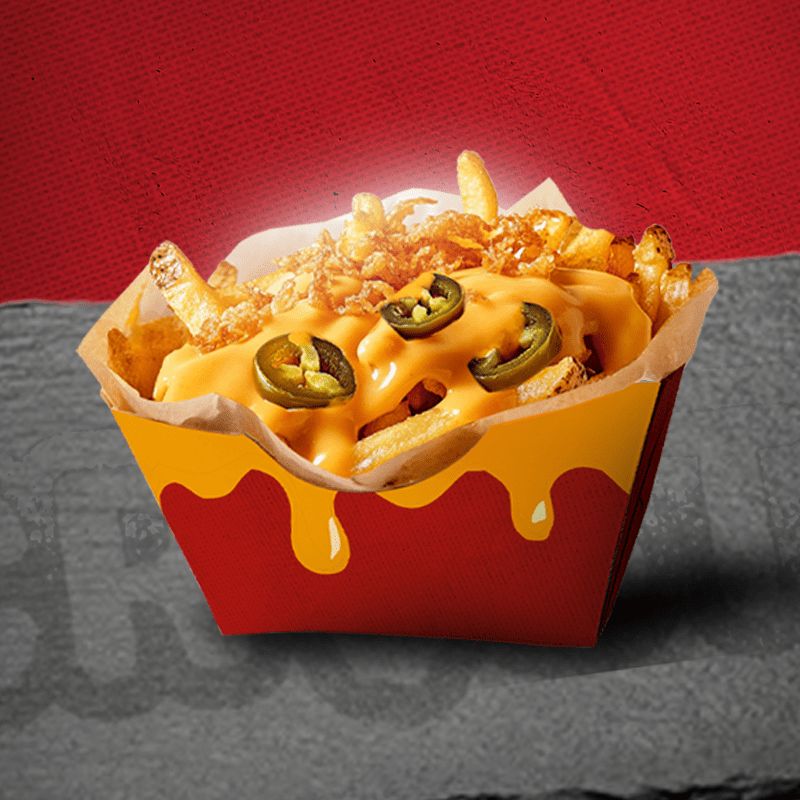 Box frites cheesy spicy