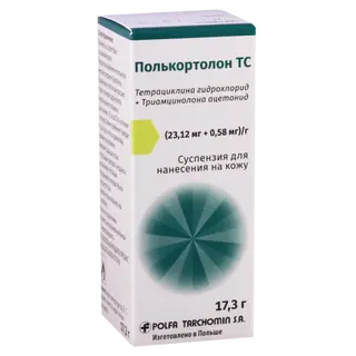 პოლკორტოლონი TC სპრეი სუსპენზია (0.58მგ+23.12მგ)1მლ 17.3გრ ფლაკონი #1 0 Polcortolon TC aeros suspension 30ml
