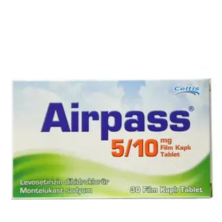 ეარპასი ტაბლეტი 10მგ+5მგ  #30 0 Airpass 10mg+5mg tab #30 /TR/