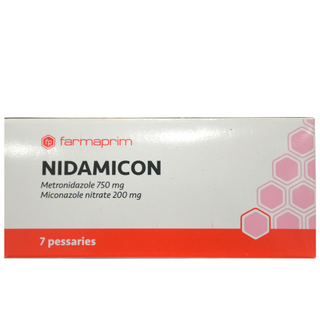 ნიდამიკონი პესარია ვაგინალური 750მგ+200მგ #7 0 Nidamicon vaginal pessaria 750mg+200mg #7