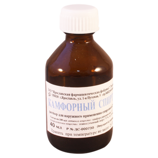 ქაფურის სპირტ ხსნარი  2% 40მლ ფლაკონი 0 Spiritus Camphoratum 2% 40ml