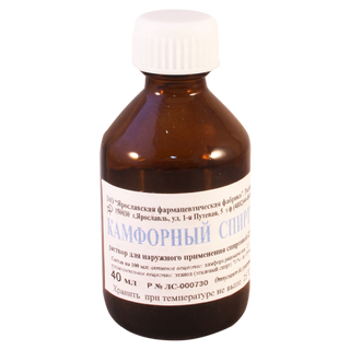 ქაფურის სპირტ ხსნარი  2% 40მლ ფლაკონი 0 Spiritus Camphoratum 2% 40ml