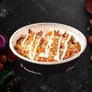 Potatoes with gourmet chicken, bacon and ranch sauce