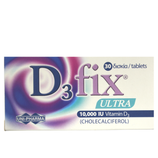 ვიტამინი ფიქს დ3 ულტრა ტაბლეტი 10 000სე #30 0 D3 FIX ULTRA 10 000 IU tab N30