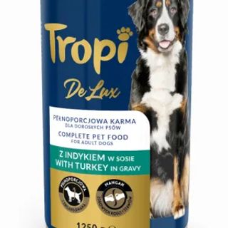 ტროპი - დელუქს კონსერვი ინდაურის ხორცით 1250 გრ