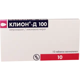 კლიონ-დ სანთელი ვაგინალური 100მგ+100მგ #10 0 Klion D tab vag 100mg+100mg #10