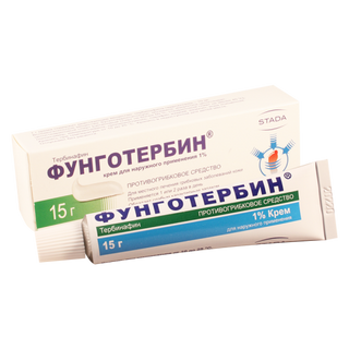 ფუნგოტერბინი კრემი 1% 15გრ ტუბი #1 0 Fungoterbin cream 1% 15gr