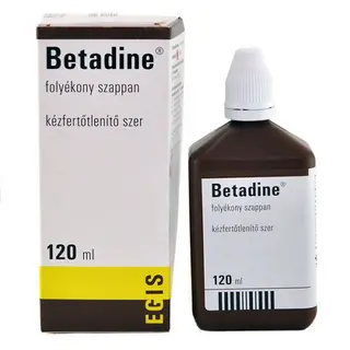 ბეტადინის საპონი თხევადი 7.5% 120მლ ფლაკონი #1 0 Betadine soaft solut 7.5% 120ml #1