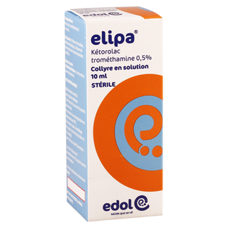 ელიპა წვეთები თვალის 0.5% 10მლ ფლაკონი #1 0 Elipa 0.5% eye drops 10ml #1