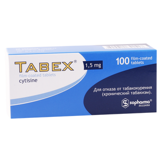 ტაბექსი ტაბლეტი 1.5მგ #100 0 Tabex tab 1.5mg #100