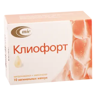 კლიოფორტი კაფსულა ვაგინალური 500მგ+100მგ #10 0 Kliofort caps vagin 500mg+100mg #1
