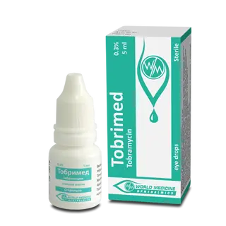 ტობრიმედი წვეთები თვალის 0.3% 5მლ ფლაკონი #1 0 Tobrimed eye dr 0.3% 5ml