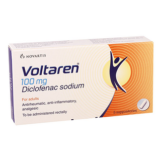 ვოლტარენი სანთელი რექტალური 100მგ  #10 0 Voltaren rectal supp 100mg #10 /TR/