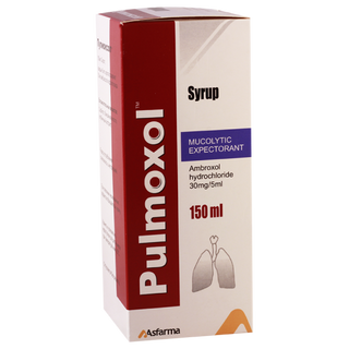პულმოქსოლი სიროფი 30მგ/5მლ 150მლ ფლაკონი #1 0 Pulmoxol syrup 30mg/5ml 150ml