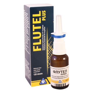 ფლუტელ პლიუსი სპრეი (137მკგ+50მკგ/1დოზა 120დოზა #1 0 Flutel plus 137mkg+50mkg/1doz 120doz