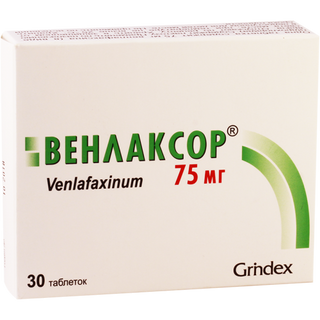ვენლაქსორი ტაბლეტი 75მგ #30 0 Venlaxcor tab 75mg #30