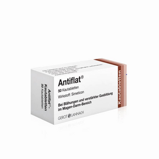 ანტიფლატი ტაბლეტი საღეჭი 42მგ #50 0 Antiflat chawebel tab 42mg #50