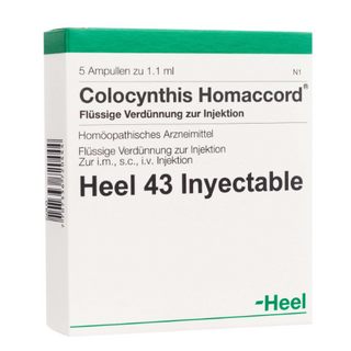 კოლოცინტის ჰომაკორდი ხსნარი საინექციო 1.1მლ ამპულა #5 0 Colocynthis-Homaccord 1.1ml amp #5