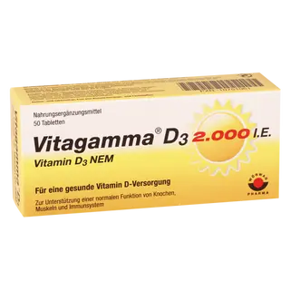 ვიტაგამა დ3 ტაბლეტი  2000სე #50 0 Vitagamma D-3 tab 2000 IE #50