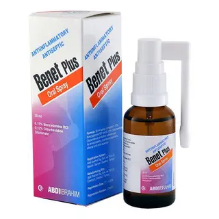 ბენეტი პლუსი სპრეი ორალური 30მლ ფლაკონი #1 0 Benet plus oral spray 30ml #1