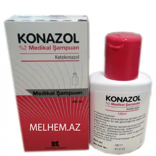 კონაზოლი შამპუნი 2% 100მლ ფლაკონი  #1 0 Konazol shampoo 2% 100ml