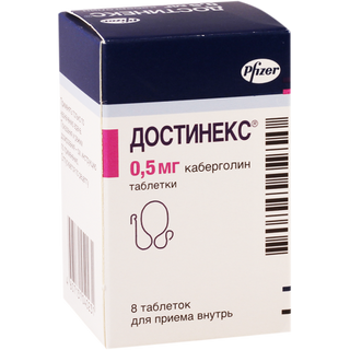 დოსტინექსი ტაბლეტი 0.5მგ #8 0 Dostinex tab 0.5mg #8