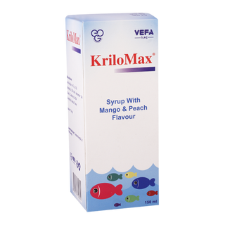 კრილომაქსი მანგოს და ატმის არომატით სიროფი 150მლ ფლაკონი #1 0 Krilomax syrup with mango and peach Flavour 150ml #1