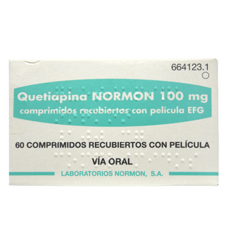 კვეტიაპინი ნორმონი ტაბლეტი 100მგ #60 0 Quetiapine 100mg tablets #60