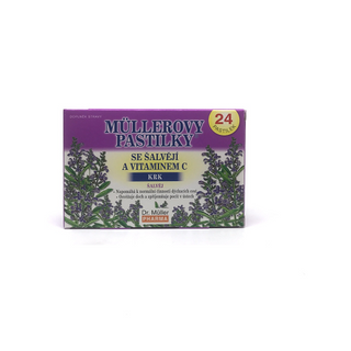 დ.მიულერი - სალბი+ვიტ C ტაბლეტი საწუწნი #24 0 Dr. Muller salve+vit C #24