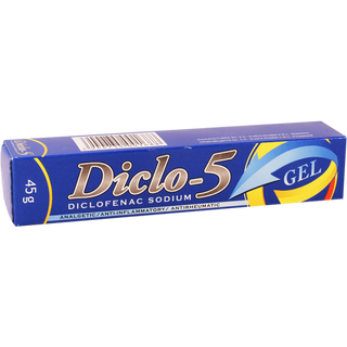 დიკლო-5 გელი 5% 45გრ ტუბი #1 0 Diclo 5 gel 5% 45g #1
