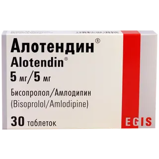 ალოტენდინი ტაბლეტი  5მგ+5მგ #30 0 Alotendin tab 5mg+5mg #30