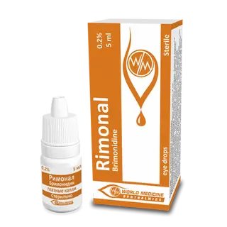 რიმონალი წვეთები თვალის 2მგ/1მლ 5მლ #1 0 Rimonal eye drops 2mg/1ml 5ml