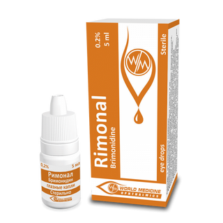 რიმონალი წვეთები თვალის 2მგ/1მლ 5მლ #1 0 Rimonal eye drops 2mg/1ml 5ml