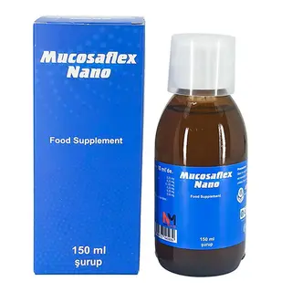 მუკოზაფლექსი ნანო სიროფი 150მლ ფლაკონი #1 0 MUCOSAFLEX NANO SYRUP 150 ML #1