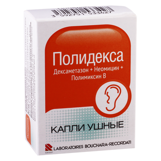 პოლიდექსა წვეთები ყურის 10.5მლ ფლაკონი #1 0 Polidexa ear dr 10.5ml