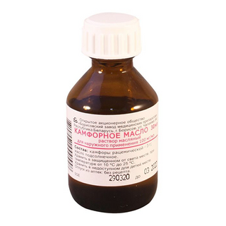 ქაფურის ზეთი 10% 30მლ ფლაკონი #1 0 Camphora ointment 10% 30ml