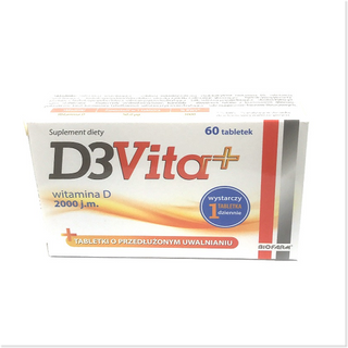 ვიტამინი დ3 (D3 ვიტა პლიუსი MR) ტაბლეტი 2000სე #60 0 D-3 vita + tab 2000 IU #60