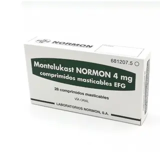 მონტელუკასტი ნორმონი ტაბლეტი საღეჭი 4მგ #28 0 Montelukast Normon chew tab 4mg #28