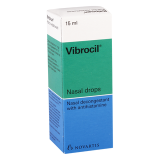 ვიბროცილი წვეთები ცხვირის 15მლ ფლაკონი #1 0 Vibrocil nasal drops 15ml #1