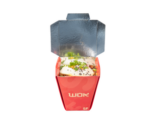 Вок с рисом и креветками 