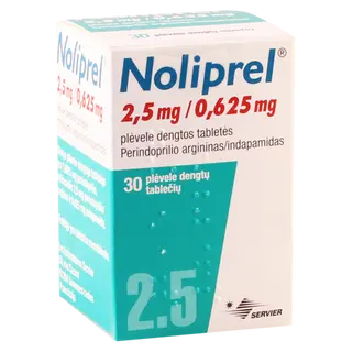 ნოლიპრელი არგინინი ტაბლეტი 2.5მგ+0.625მგ #30 0 Noliprel arginin tab 2.5mg+0.625mg #30