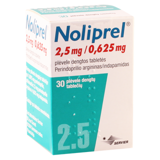 ნოლიპრელი არგინინი ტაბლეტი 2.5მგ+0.625მგ #30 0 Noliprel arginin tab 2.5mg+0.625mg #30